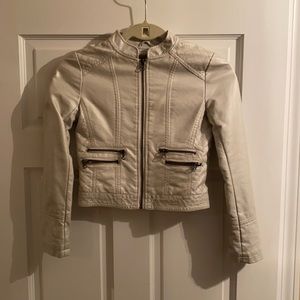 Kids faux leather jacket